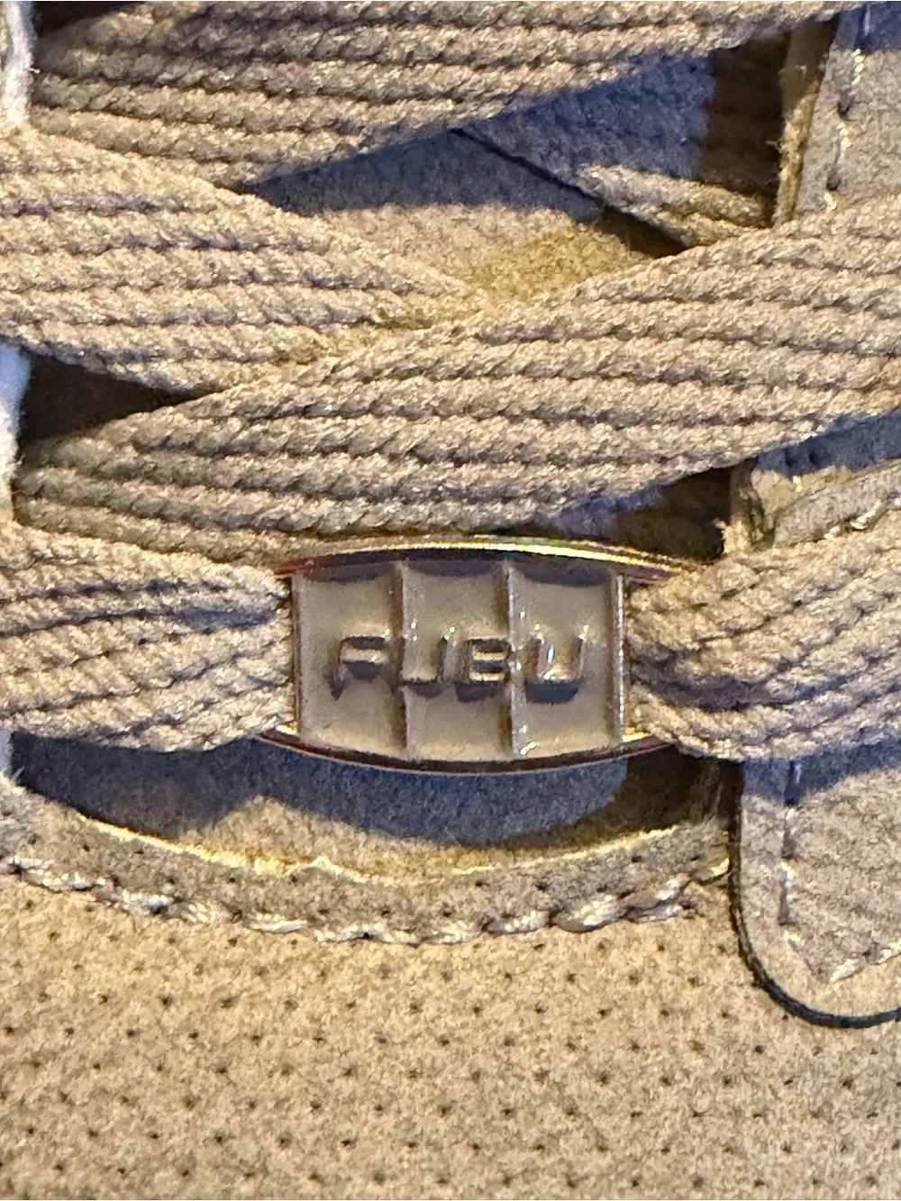 Men's Casual High-Top FUBU Sneakers in Light Gray
